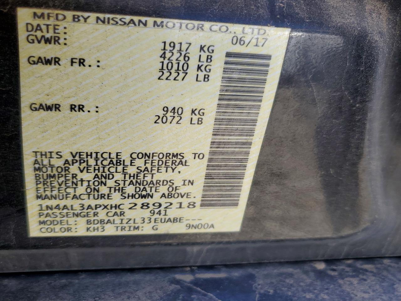 Nissan Altima 2.5 Sv