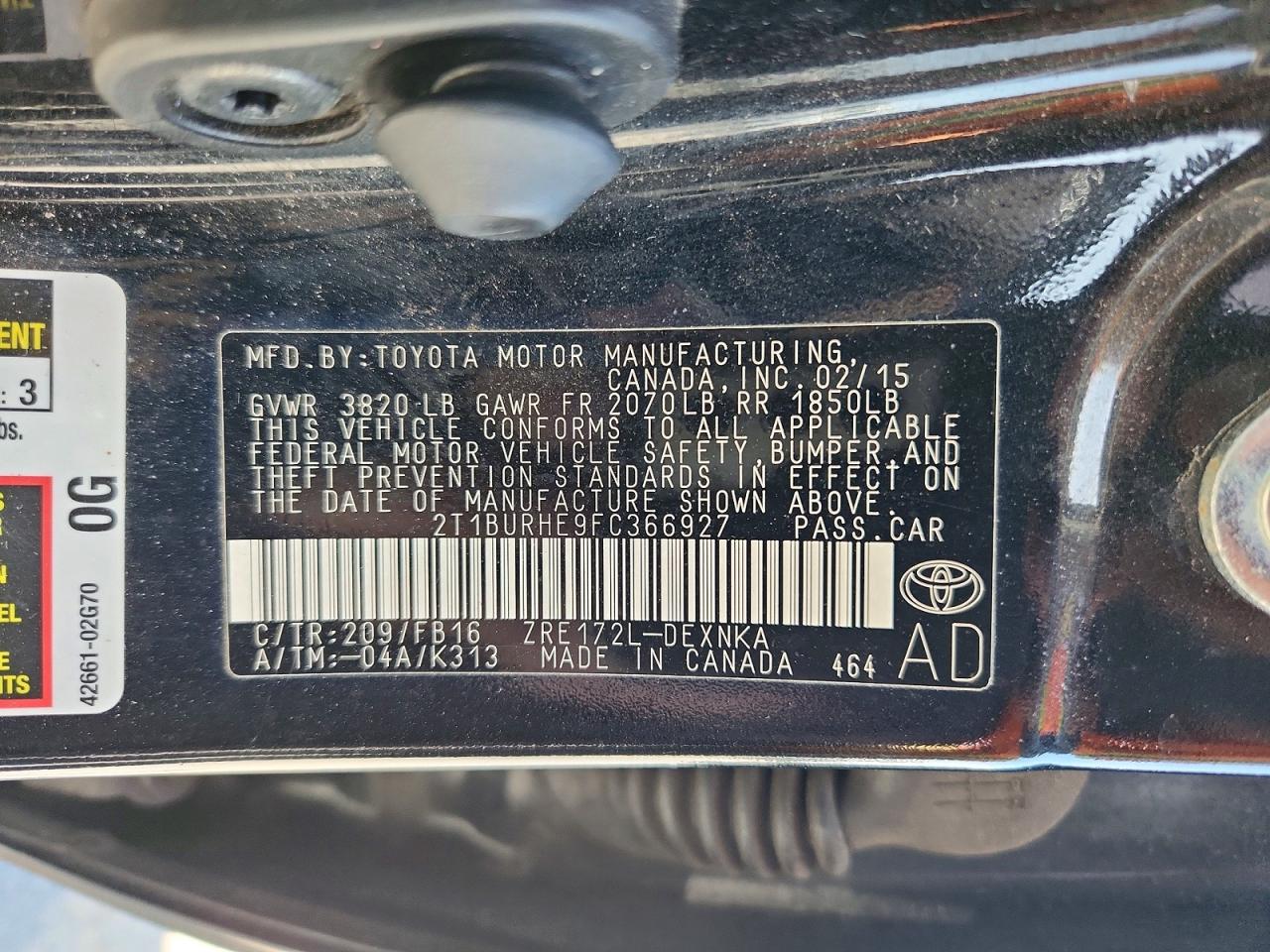 Toyota Corolla Le
