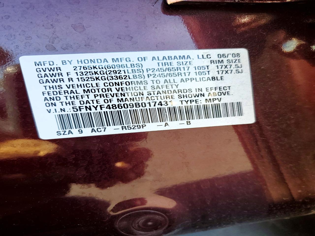 Honda Pilot Exl