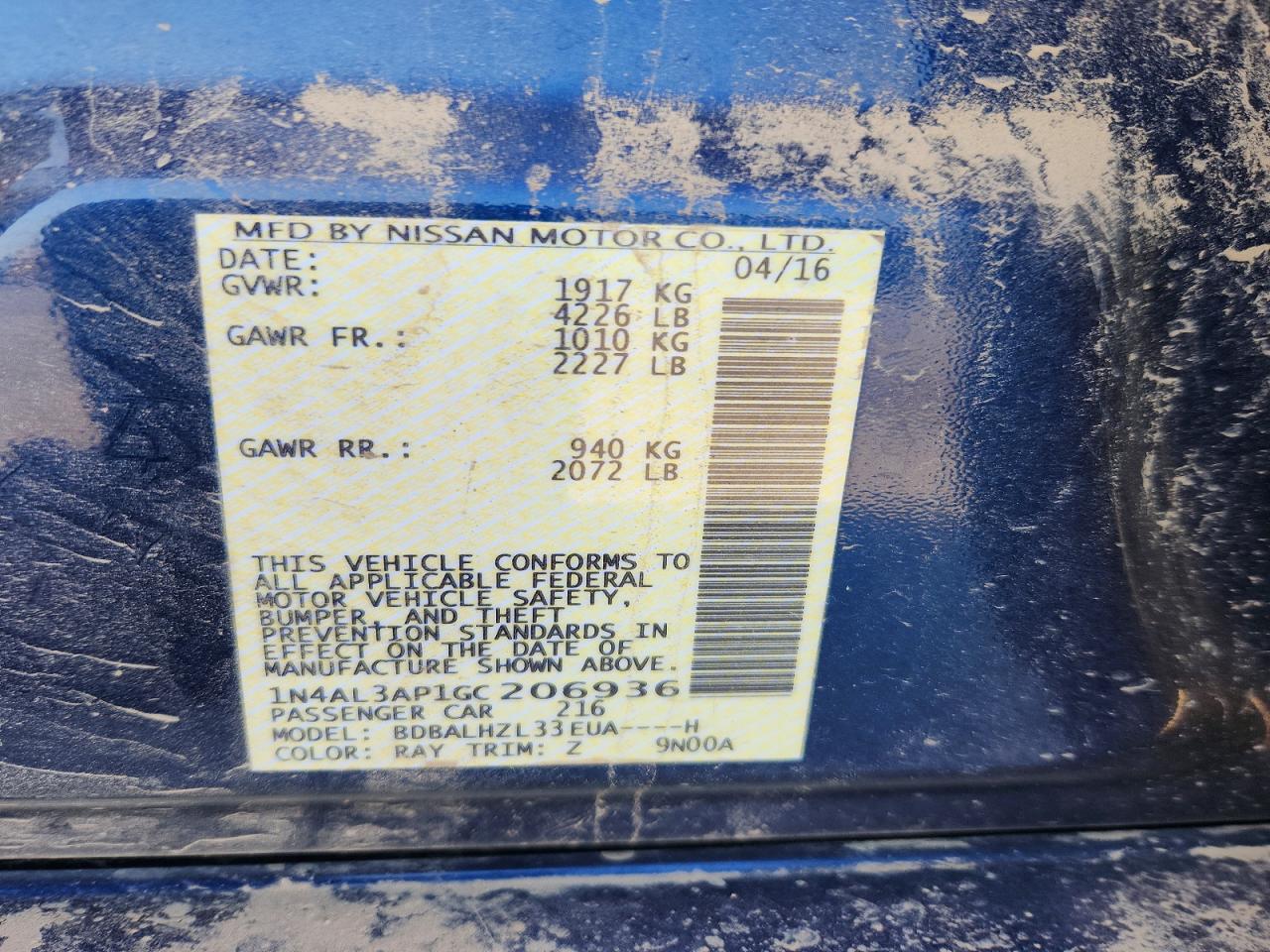 Nissan Altima 2.5 Sr