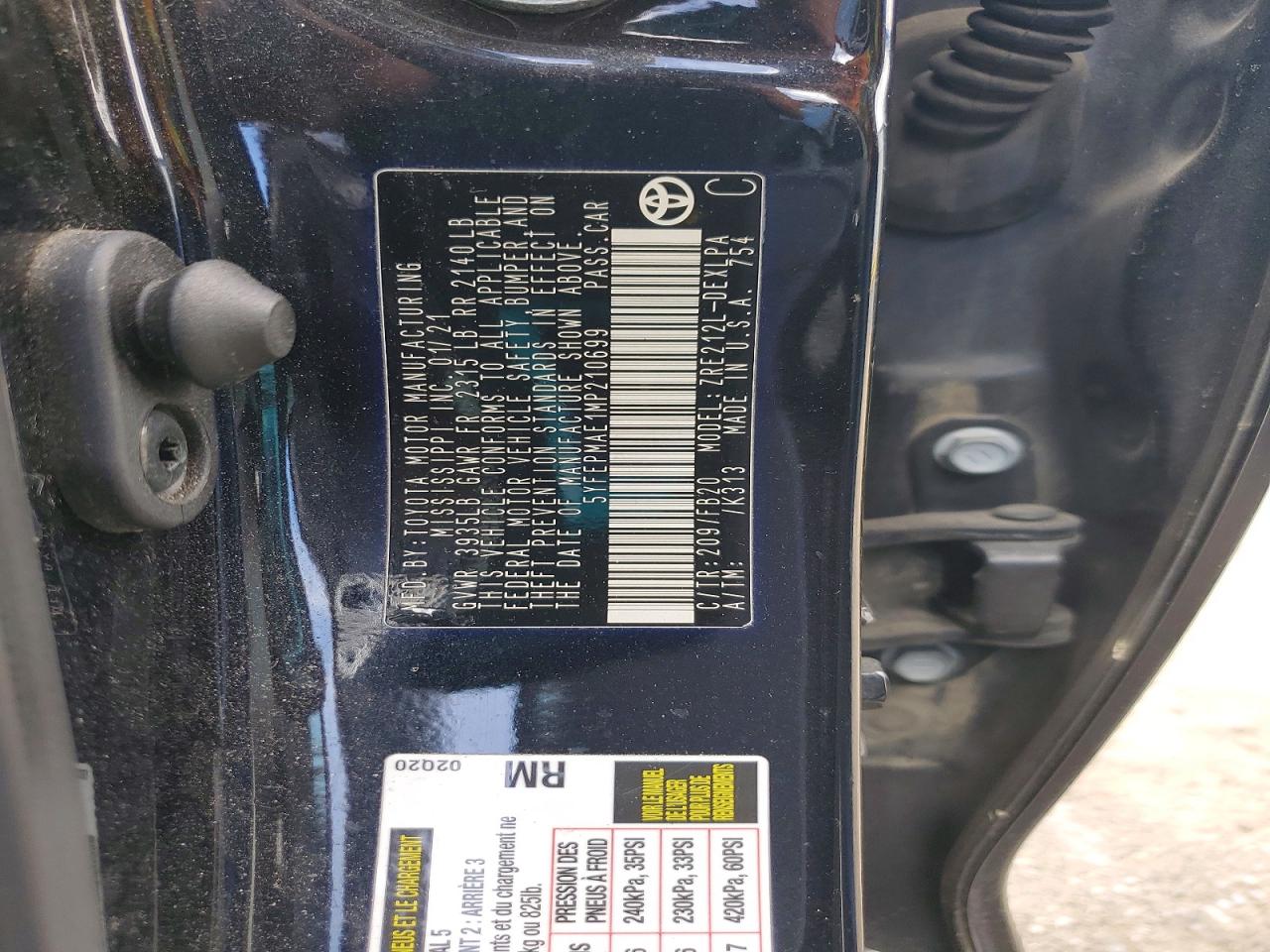 Toyota Corolla Le