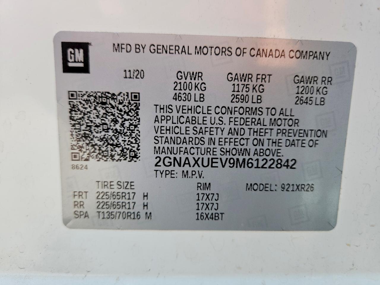 Chevrolet Equinox Lt