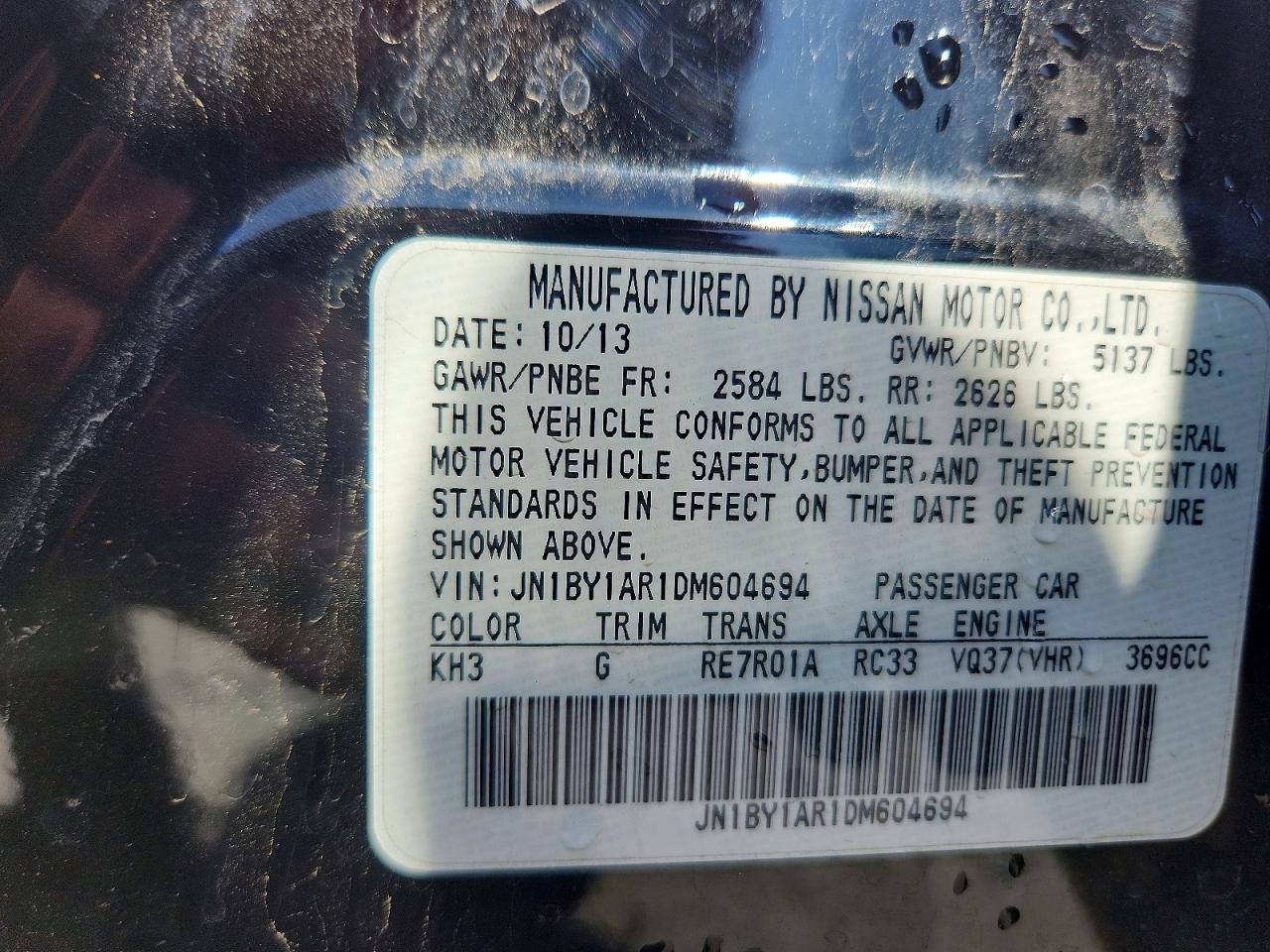 INFINITI M37 X