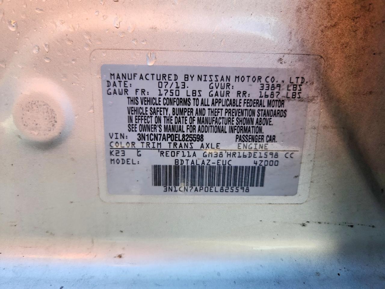 Nissan Versa 1.6 S