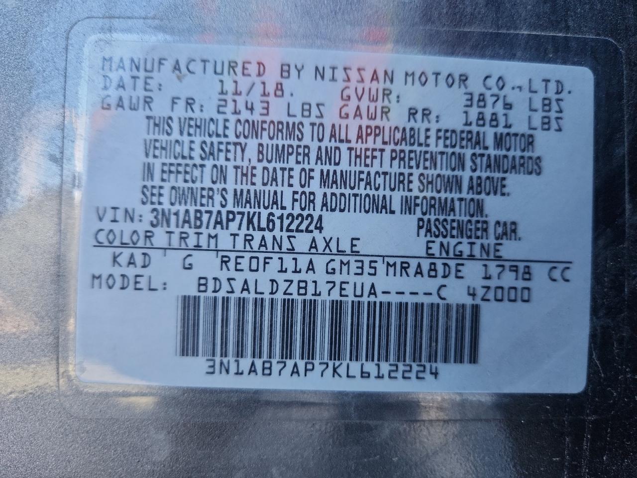 Nissan Sentra S