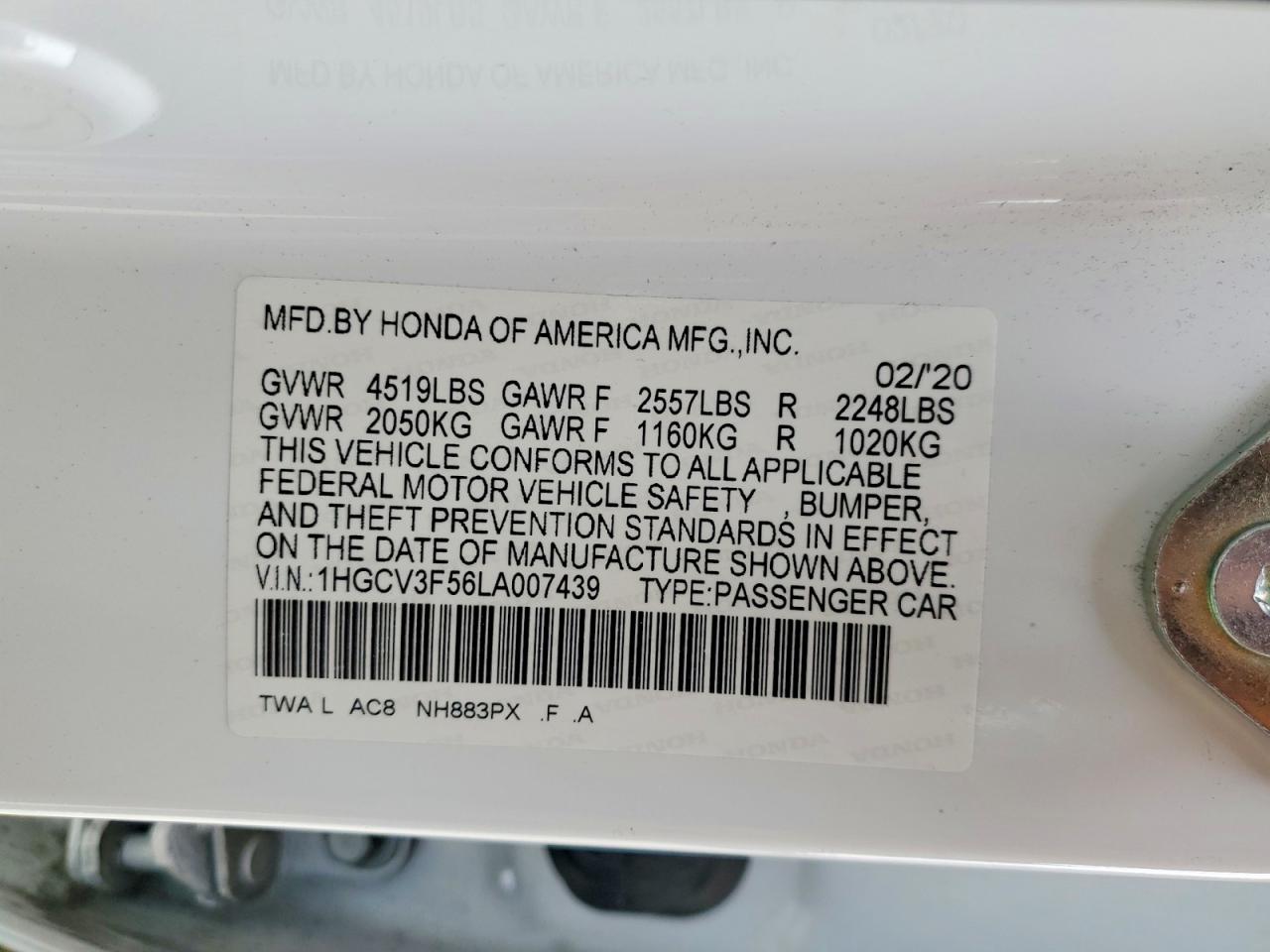 Honda Accord Hybrid Exl