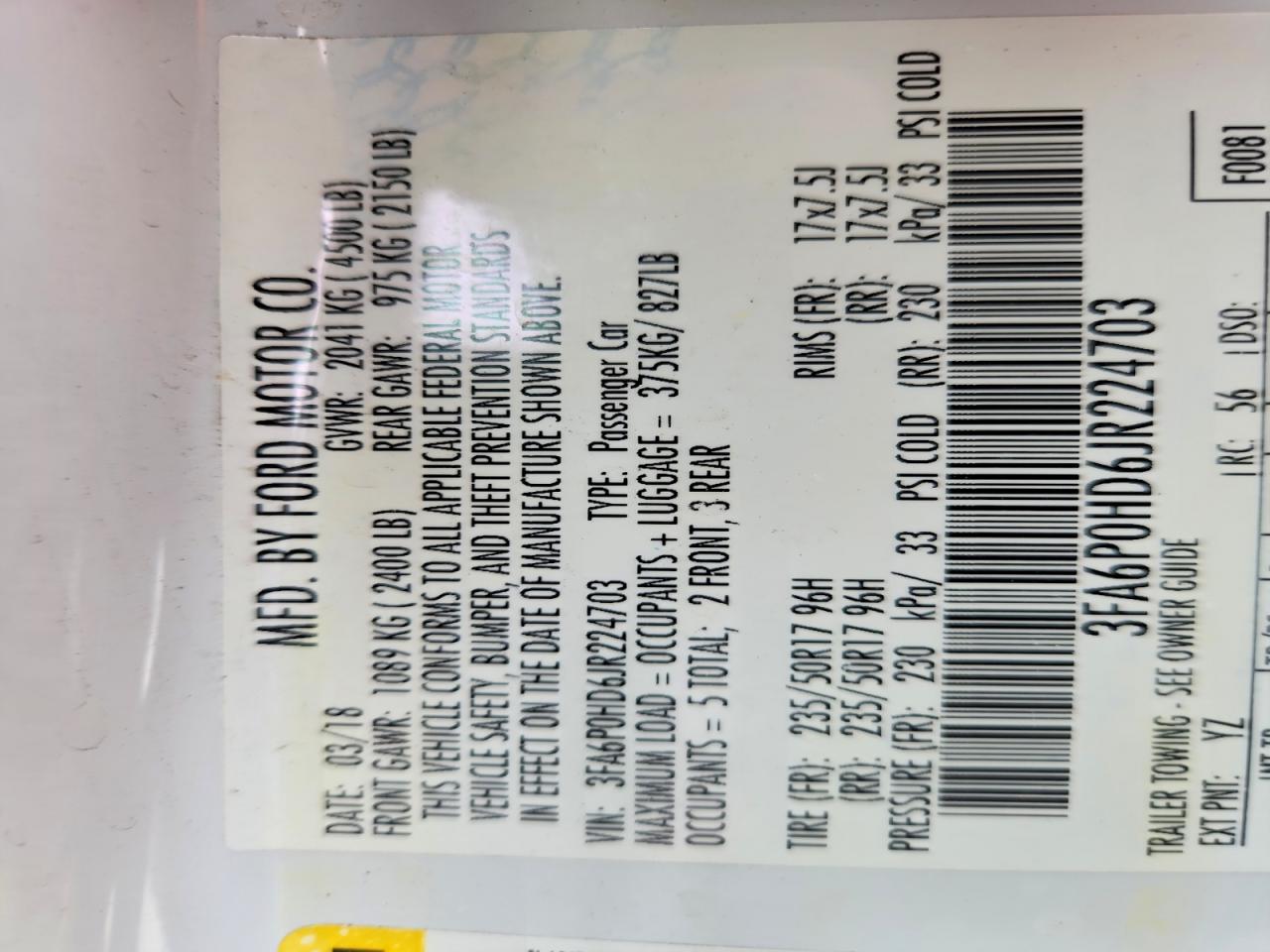 Ford Fusion Se