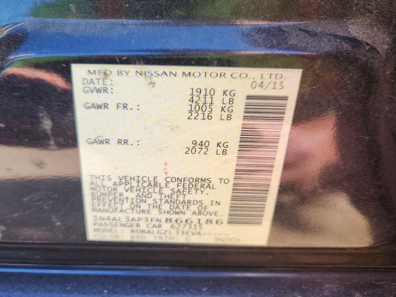 Nissan Altima 2.5 S