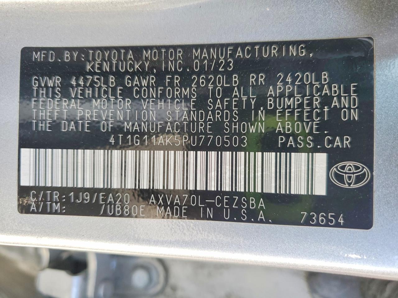 Toyota Camry Se