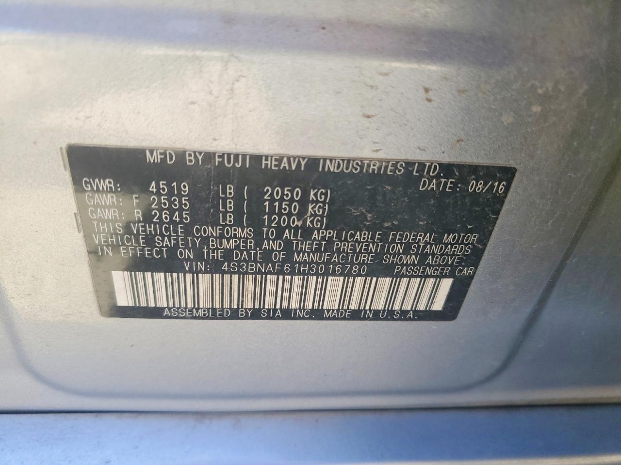 Subaru Legacy 2.5i Premium