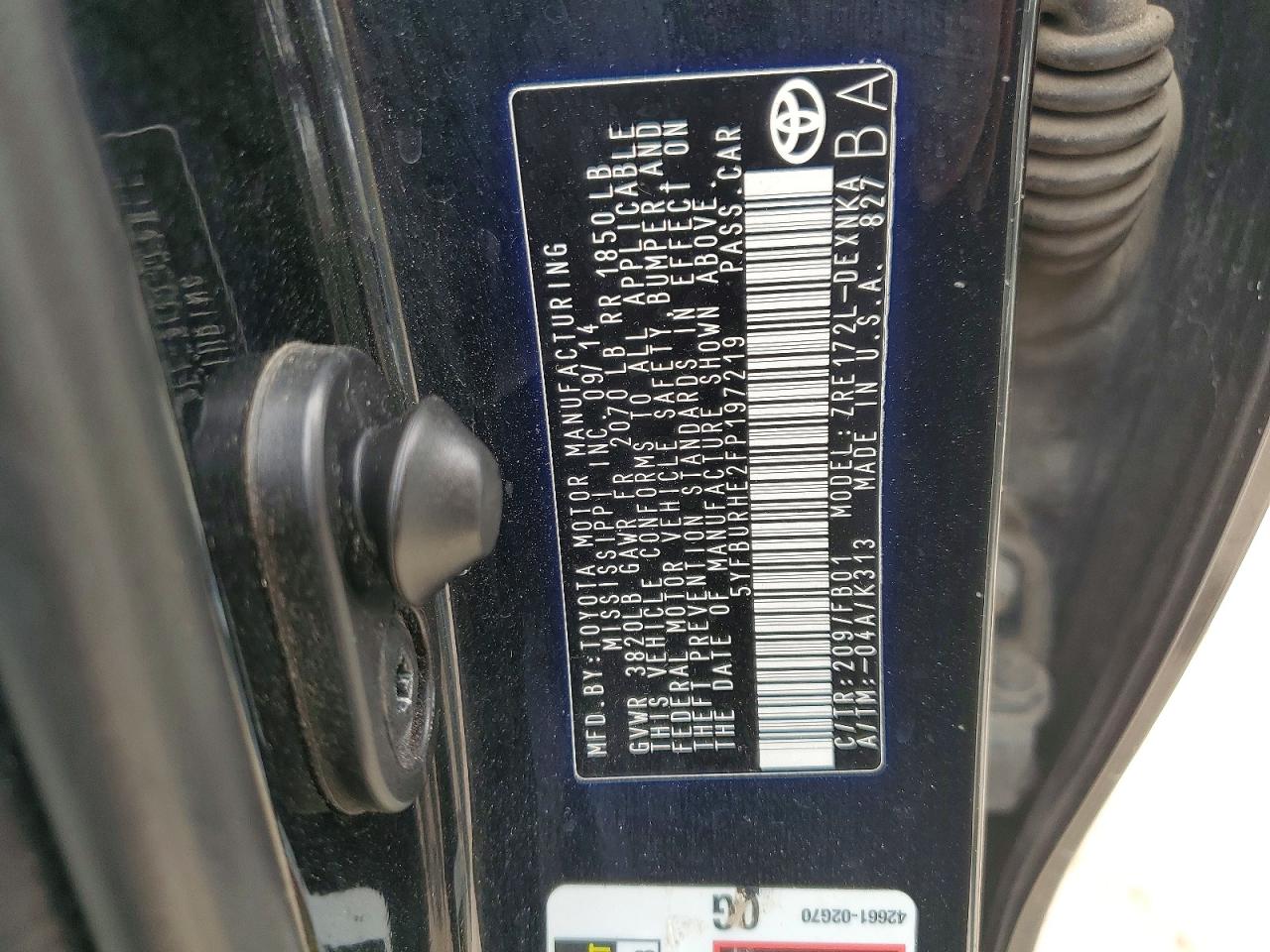 Toyota Corolla Le