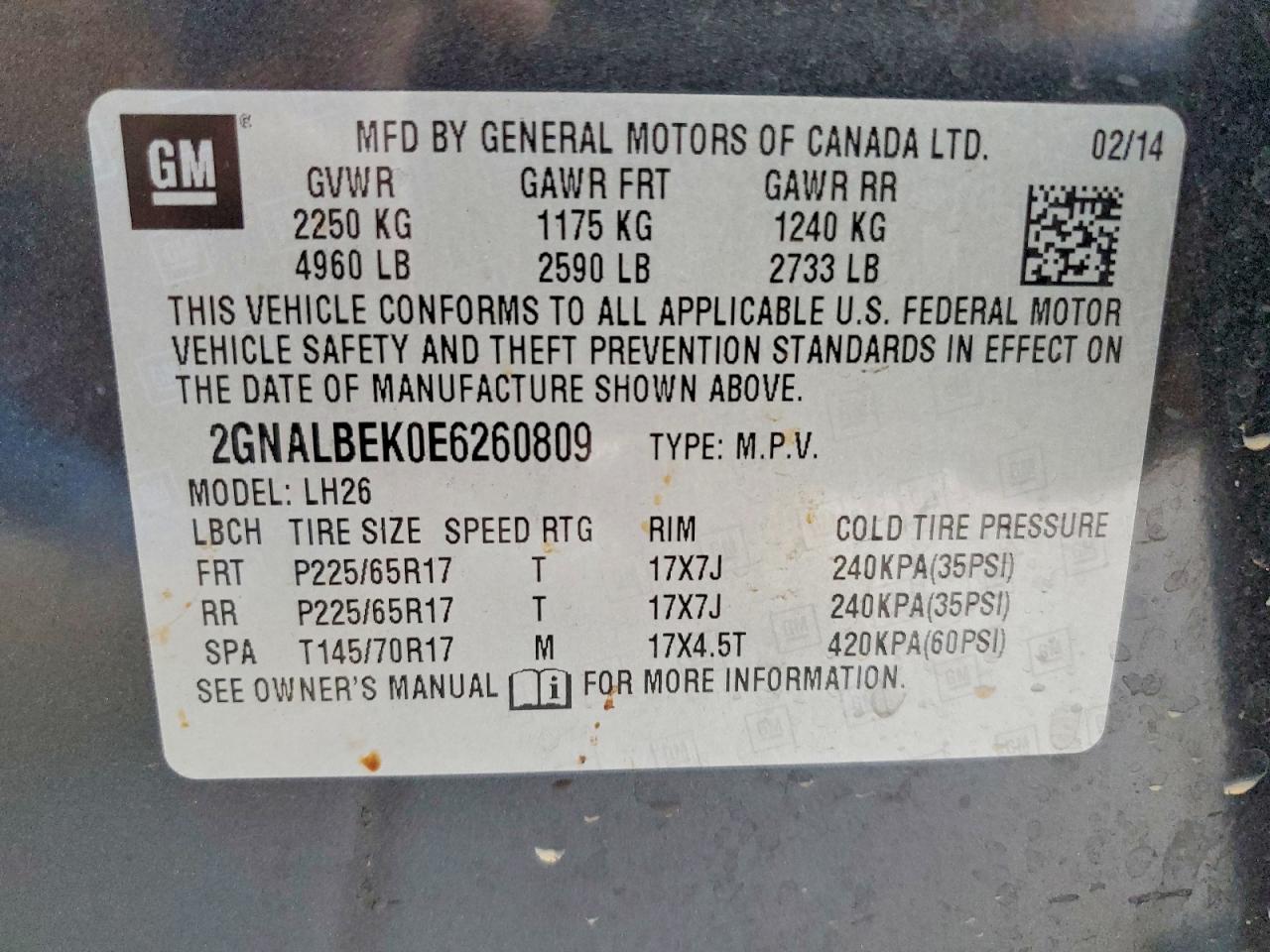 Chevrolet Equinox Lt