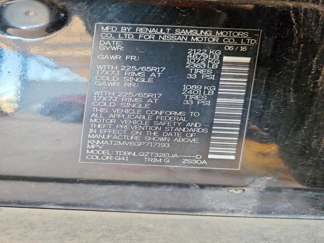 Nissan Rogue Sv
