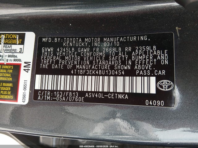 Toyota Camry Le