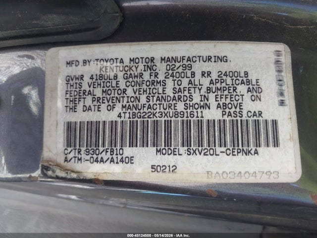 Toyota Camry Le