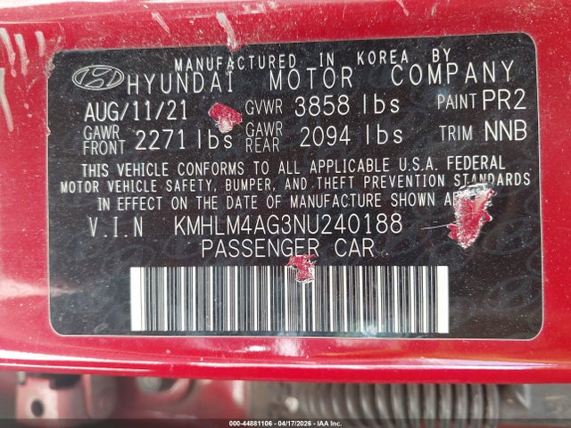 Hyundai ELANTRA Sel