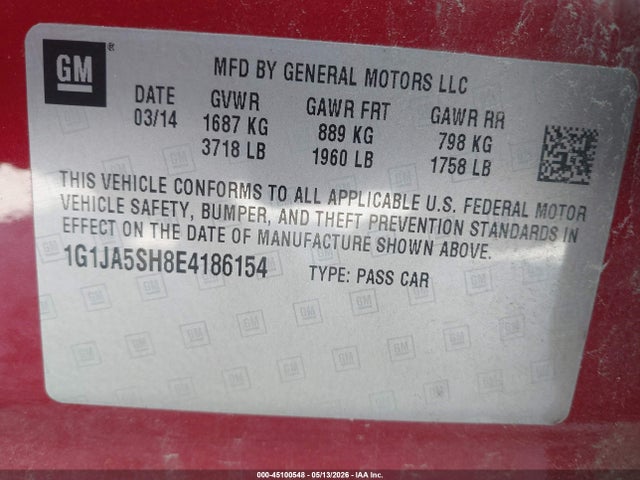 Chevrolet Sonic Ls Auto