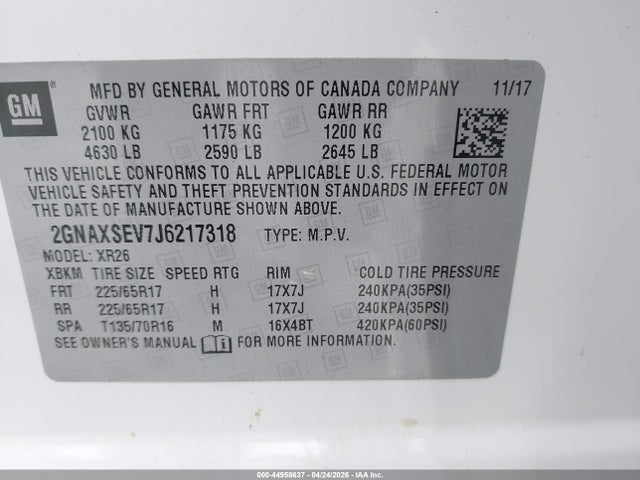 Chevrolet Equinox Lt