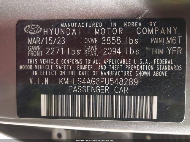 Hyundai ELANTRA Sel