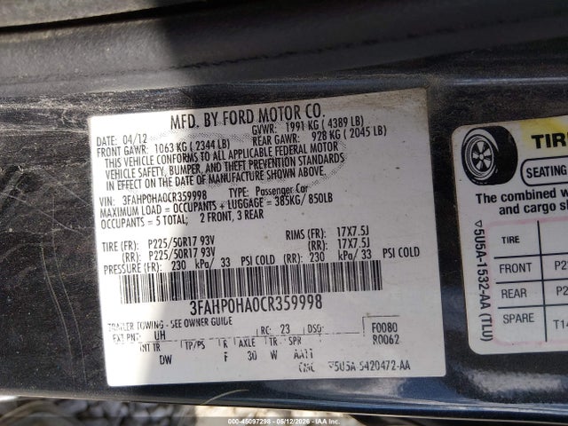 Ford Fusion Se