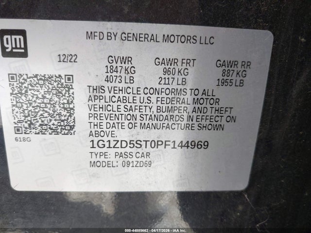 Chevrolet Malibu Fwd 1lt