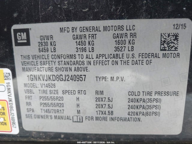 Chevrolet Traverse Ltz