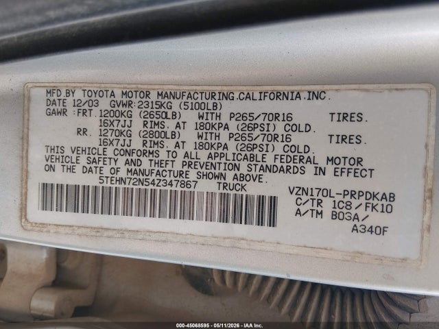 Toyota Tacoma Base V6