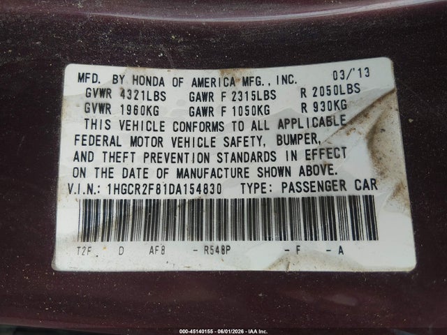 Honda Accord Ex-l