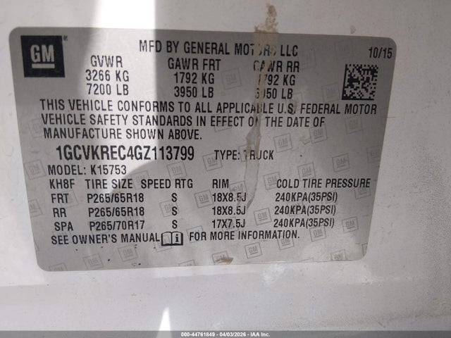 Chevrolet Silverado 1500 2lt