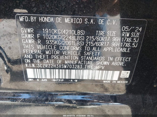 Honda HR-V Awd Lx
