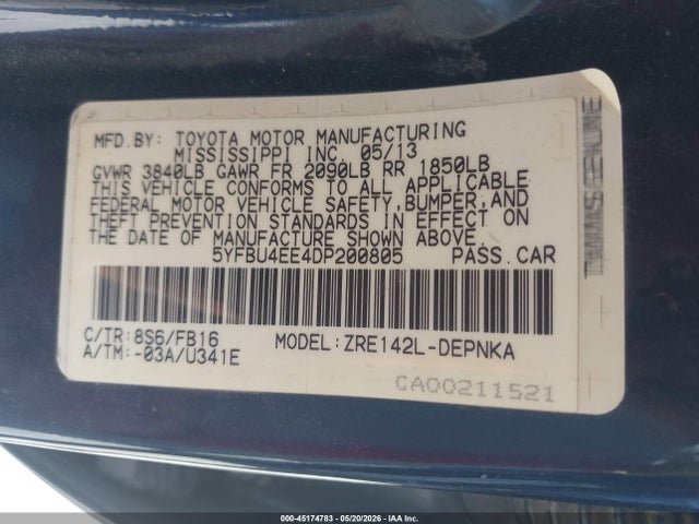 Toyota Corolla Le