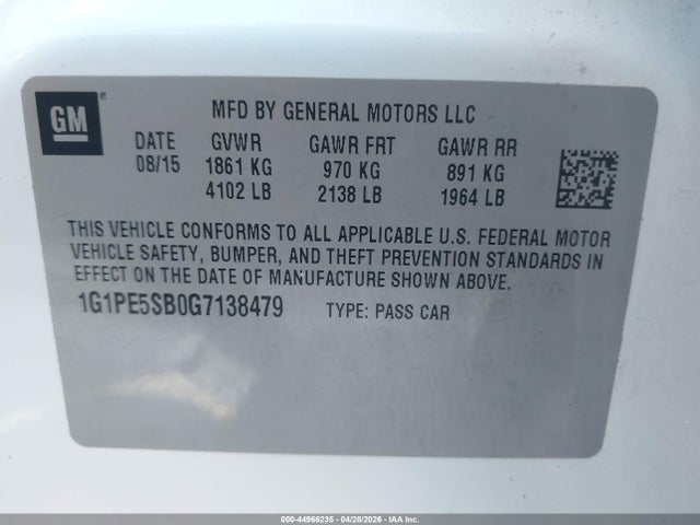 Chevrolet Cruze 1lt Auto