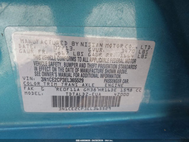 Nissan Versa Sv