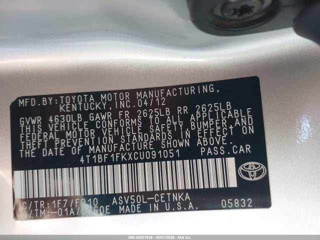 Toyota Camry Le
