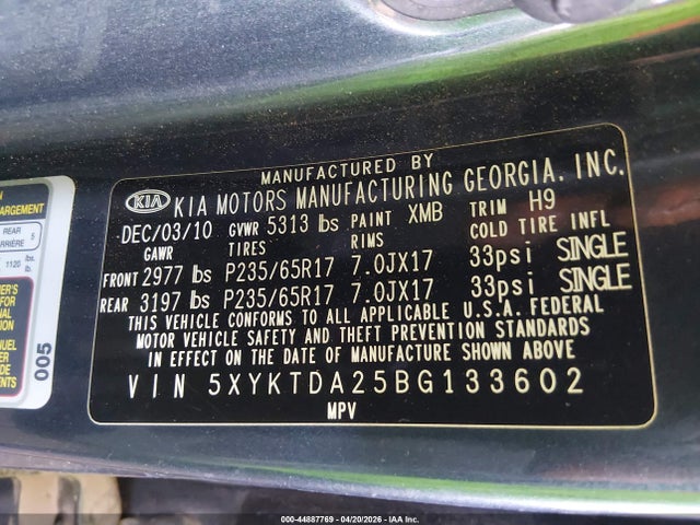 Kia Sorento Lx V6