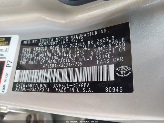 Toyota Camry Xle