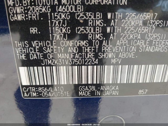 Toyota RAV4 Limited V6