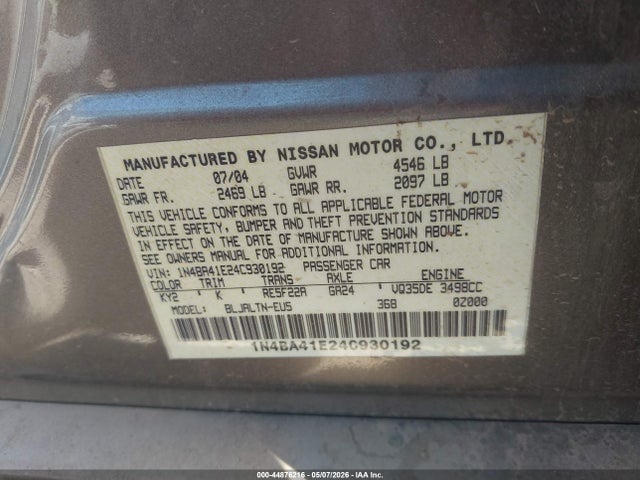 Nissan Maxima 3.5 Se