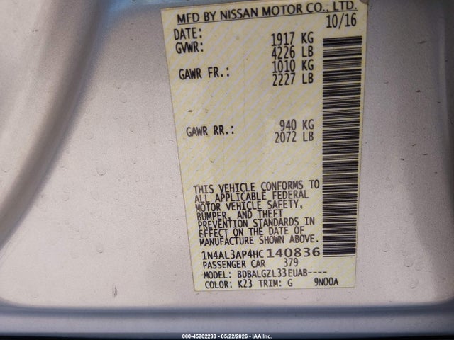 Nissan Altima 2.5 S
