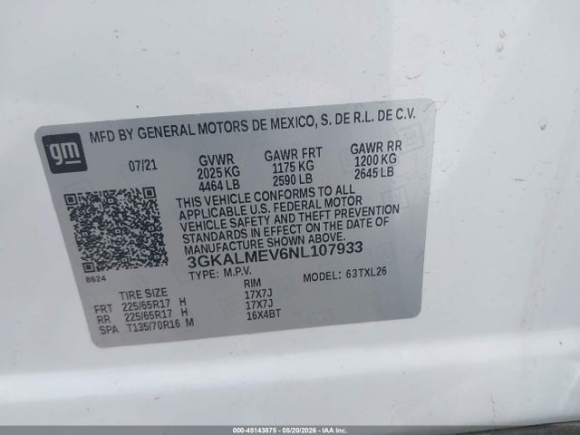 GMC Terrain Fwd Sle