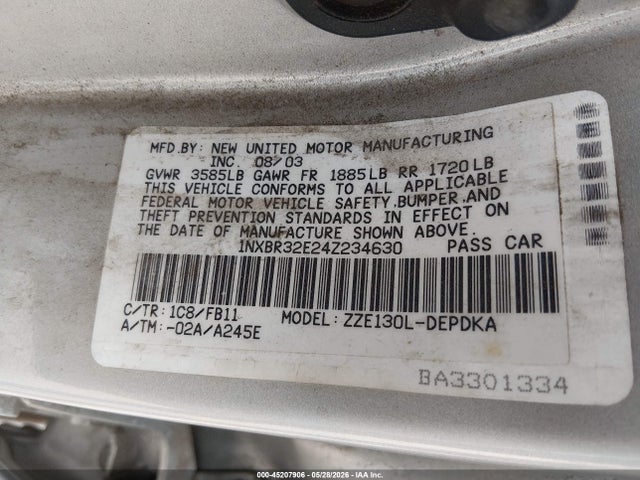 Toyota Corolla Ce