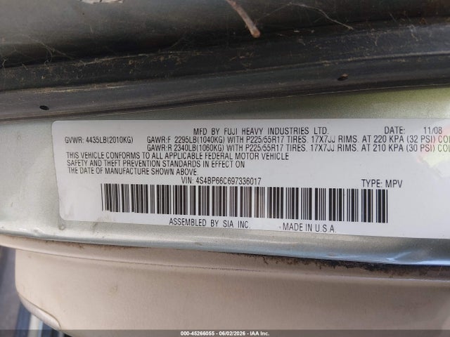 Subaru Outback 2.5i Limited