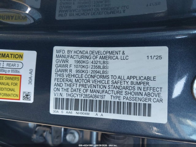 Honda Accord Lx