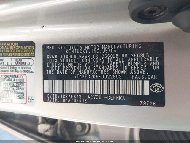 Toyota Camry Le