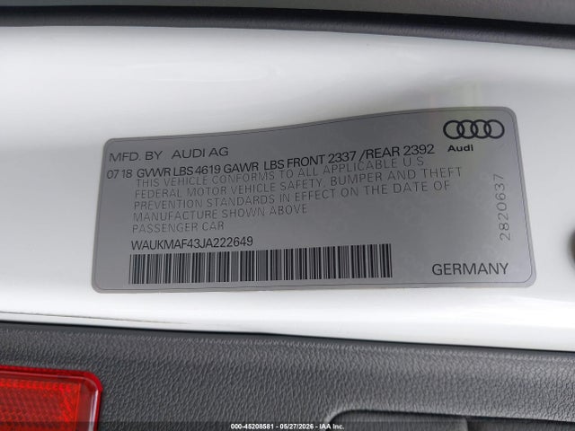 Audi A4 2.0t Ultra Premium