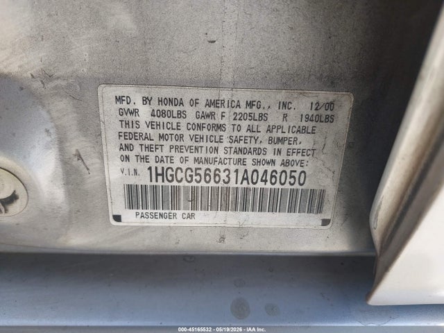 Honda Accord 2.3 Ex