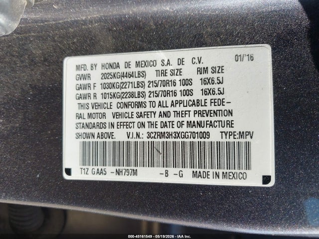 Honda CR-V Lx