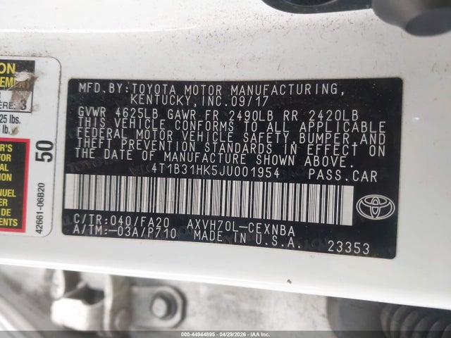 Toyota Camry Le