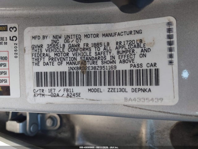 Toyota Corolla Le