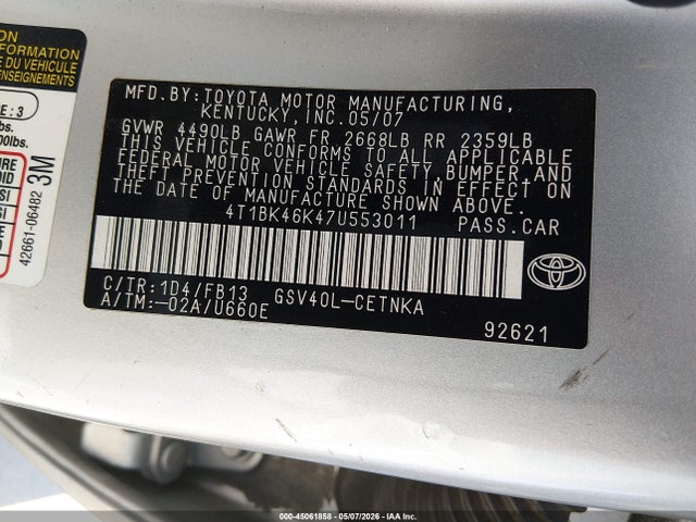 Toyota Camry Le V6